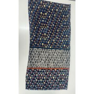 Pretty Persuasions Womens Scarf Blue Floral Pattern Wrap
